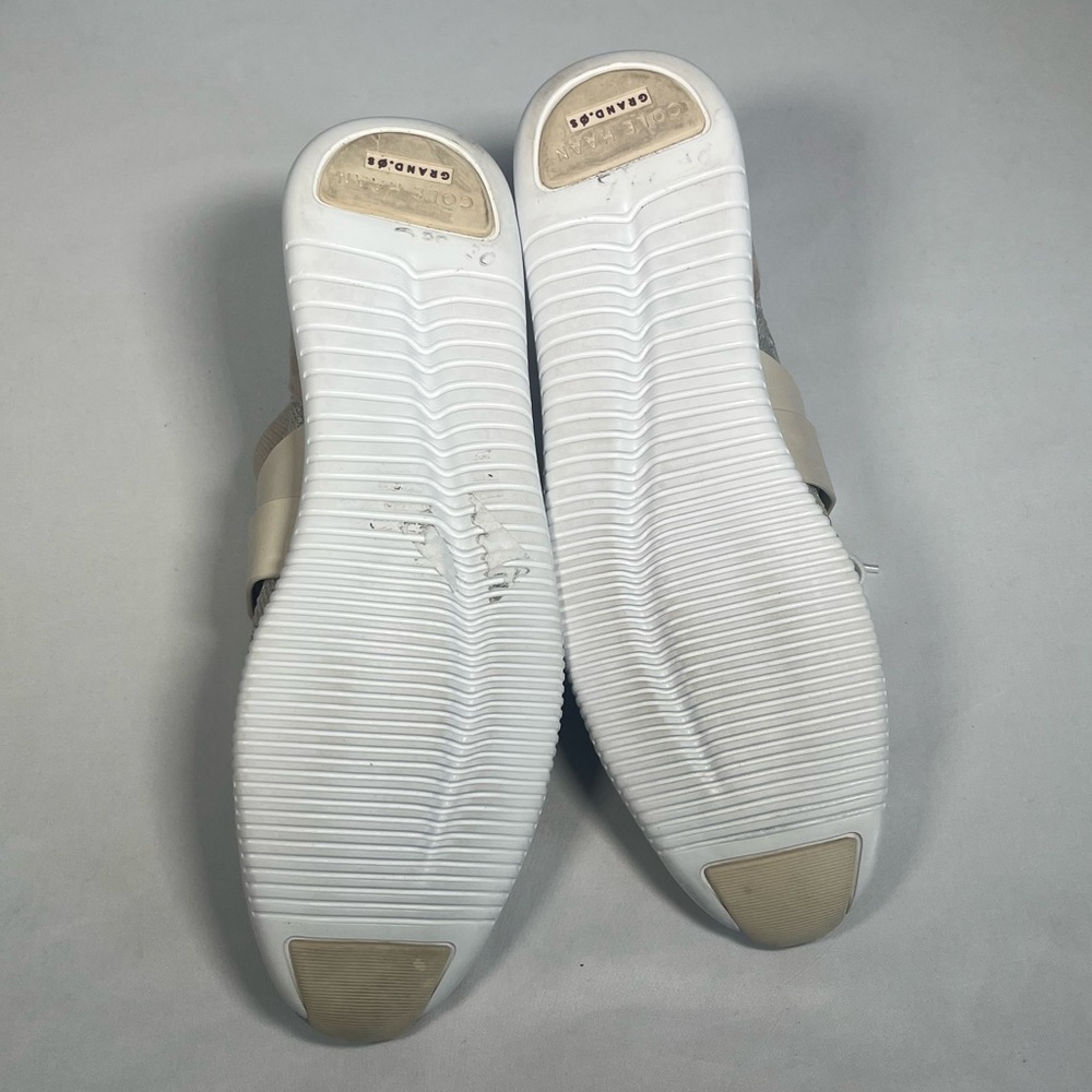 Cole Haan Studio Grand Perforated Knit Sneaker Rainy Day / Silver Women’s 11 B - Picture 2 of 6
